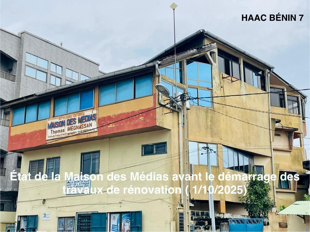 Visite de la "Maison des Médias" du Bénin: Le Président Edouard LOKO touché du doigt l'état de ruine de l'infrastructure