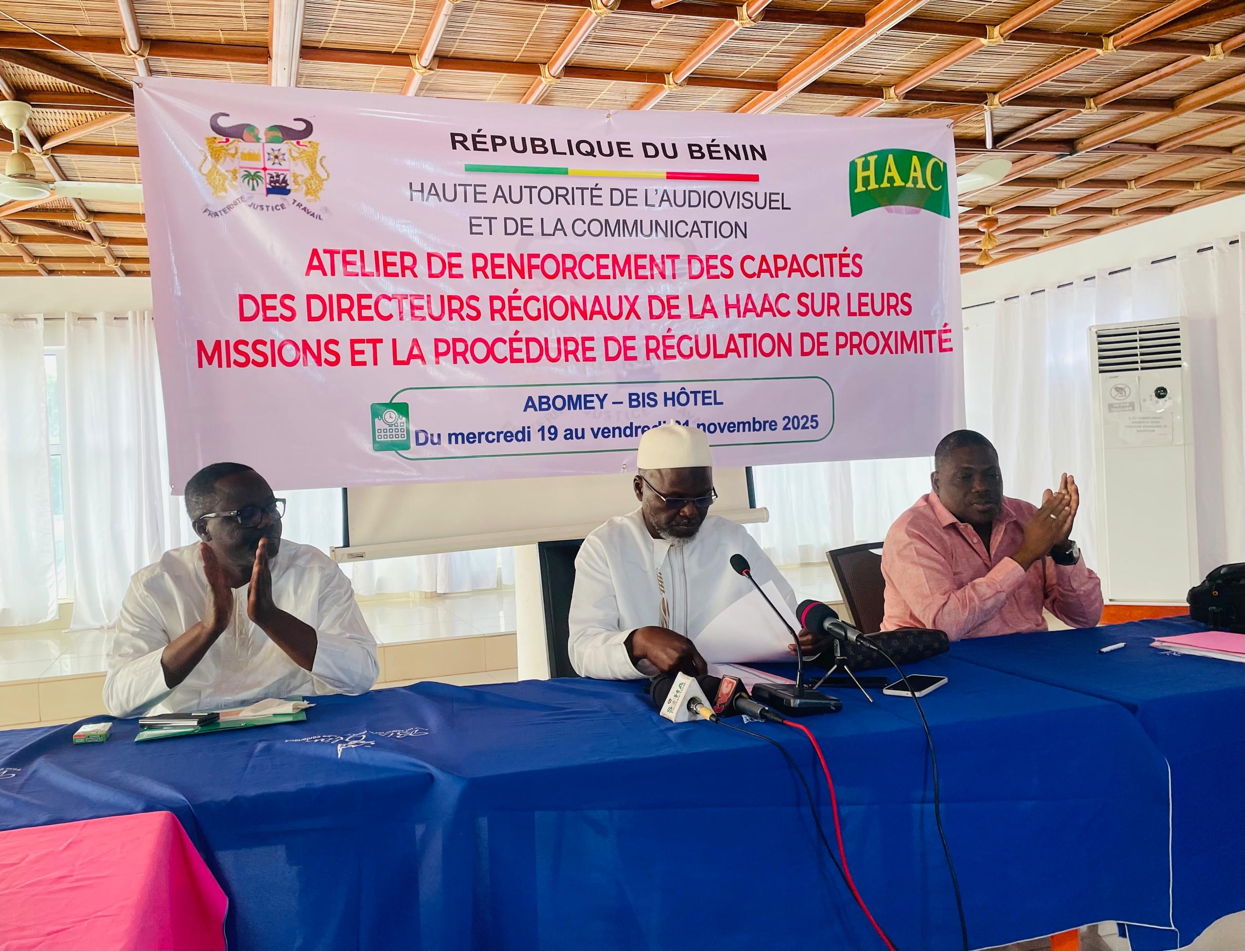 Renforcement de capacités des Directeurs Régionaux sur leurs missions et la procédure de régulation de proximité